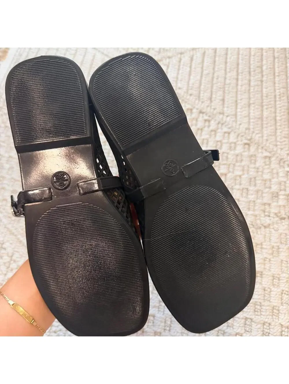 Jeffrey Campbell Women's Black Breeze Jelly Mary Jane Flat